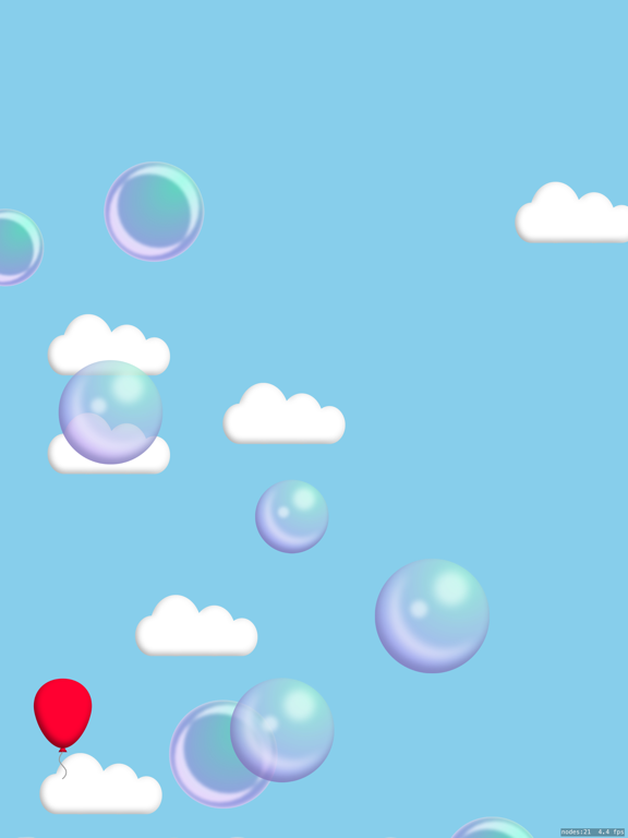 Bubble Bop gameplay — popping balloons in full screen