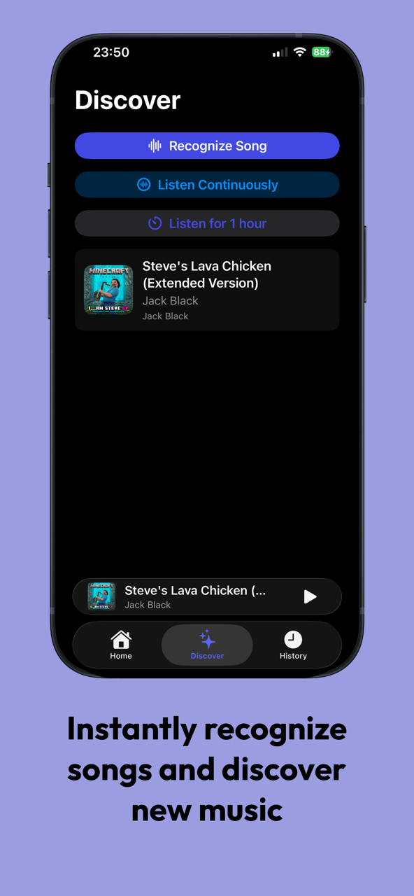 Sonnio music provider and playback screen